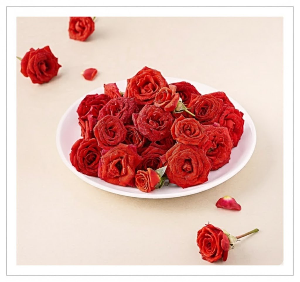 Button Rose - Red